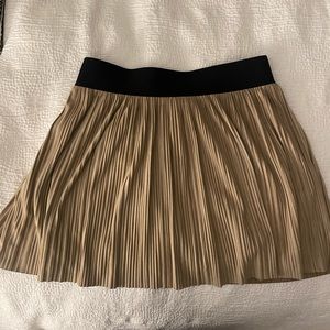 BCBGMaxazria Kaysa Faux Suede Pleated Mini Skirt